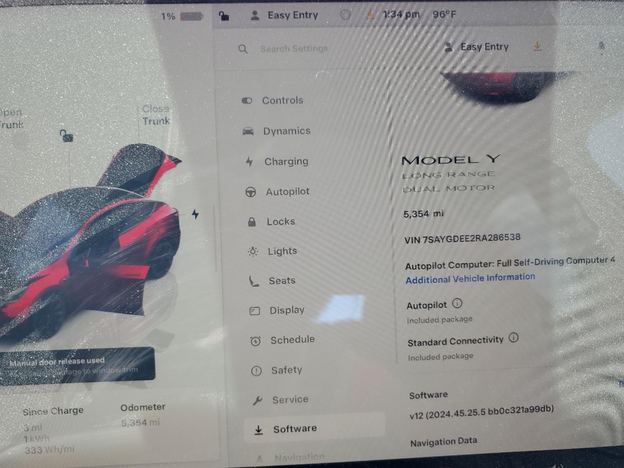 2024 Tesla Model Y VIN: 7SAYGDEE2RA286538 Lot: 61637635