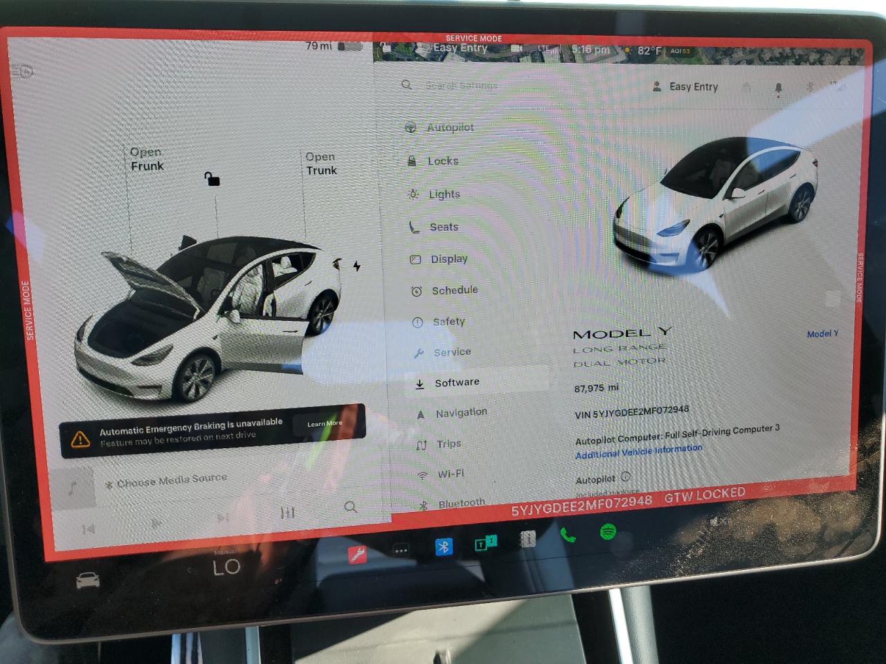 2021 Tesla Model Y VIN: 5YJYGDEE2MF072948 Lot: 62698685