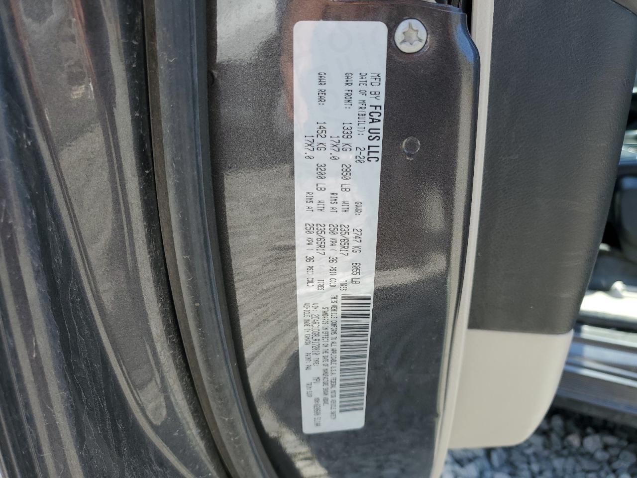 2020 Chrysler Voyager Lxi VIN: 2C4RC1DG8LR172010 Lot: 59399475