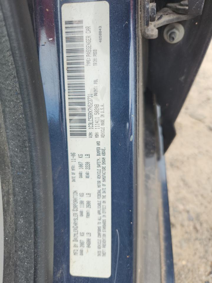 2007 Chrysler Sebring Touring VIN: 1C3LC56RX7N523731 Lot: 61590745