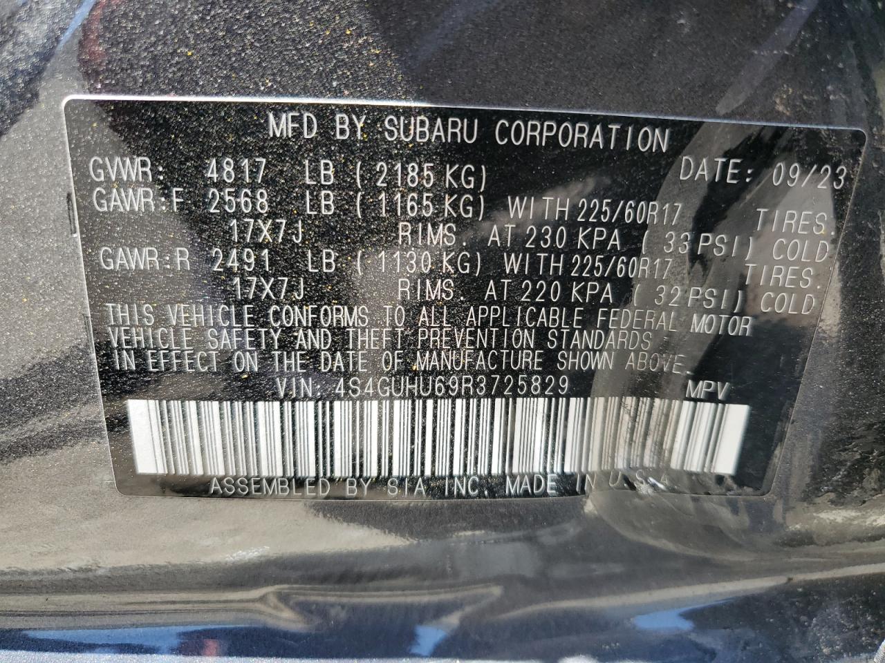 2024 Subaru Crosstrek Wilderness VIN: 4S4GUHU69R3725829 Lot: 62770785