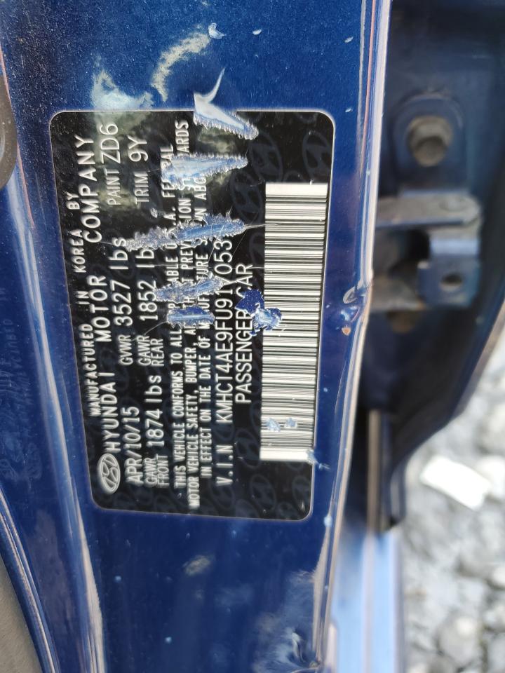 2015 Hyundai Accent Gls VIN: KMHCT4AE9FU917053 Lot: 60142005