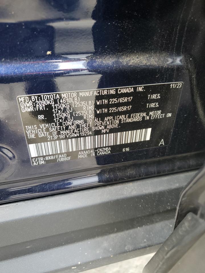 TOYOTA RAV4 2024 VIN 2T3P1RFV5RW419294 photo 13