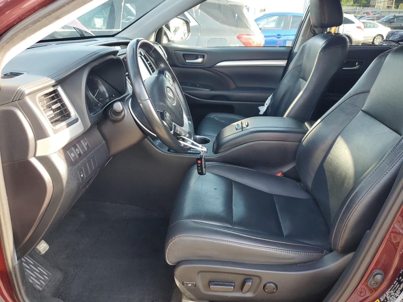 2019 Toyota Highlander Se VIN: 5TDJZRFH3KS983784 Lot: 62874465
