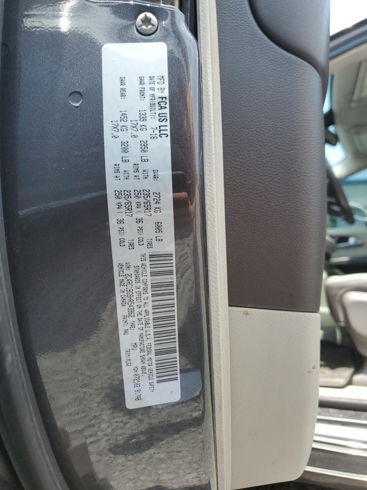 2017 Chrysler Pacifica Touring L VIN: 2C4RC1BG9HR543962 Lot: 59550045