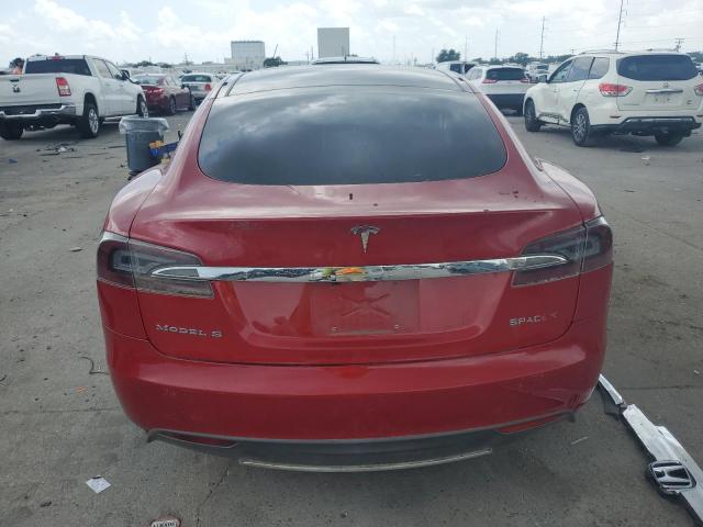 Hatchbacks TESLA MODEL S 2013 Czerwony