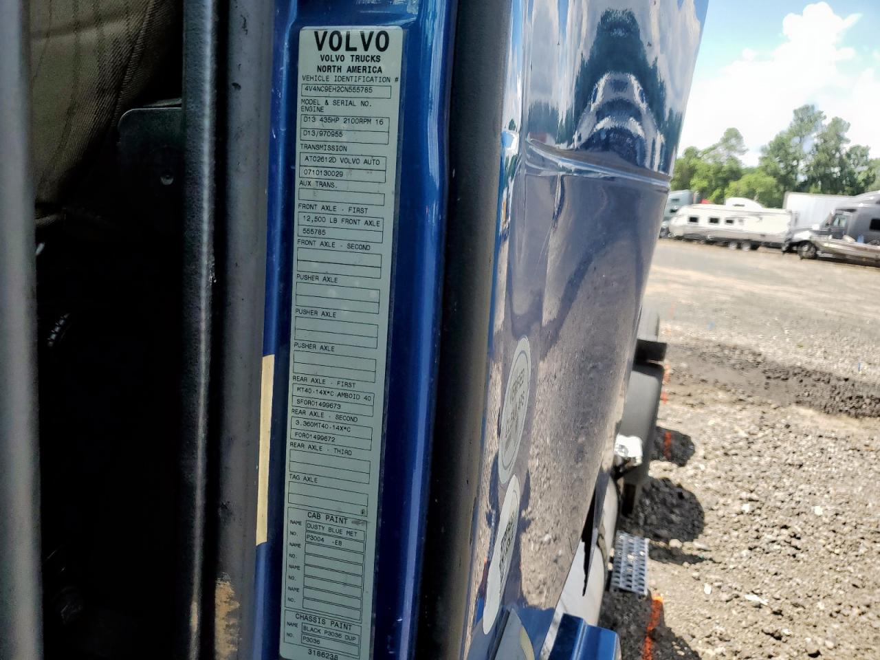 2012 Volvo Vn Vnl VIN: 4V4NC9EH2CN555785 Lot: 60447815