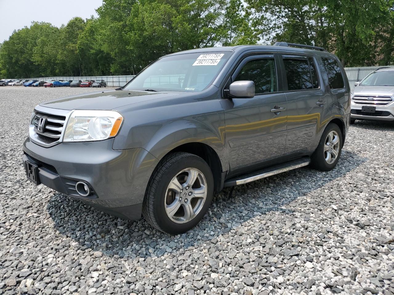 2012 Honda Pilot Exl zu verkaufen in North Billerica, MA - Side