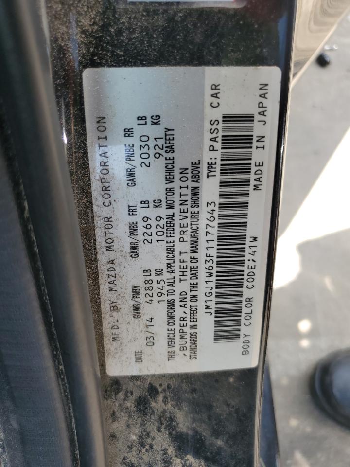 2015 Mazda 6 Grand Touring VIN: JM1GJ1W63F1177643 Lot: 61974315