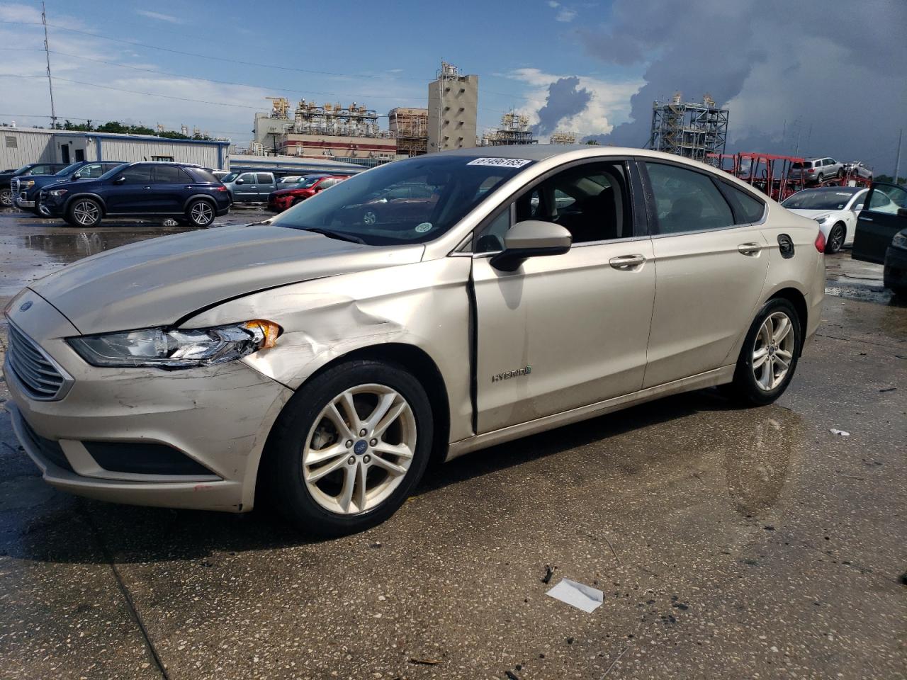 2018 Ford Fusion Se Hybrid للبيع في New Orleans، LA - Rear End