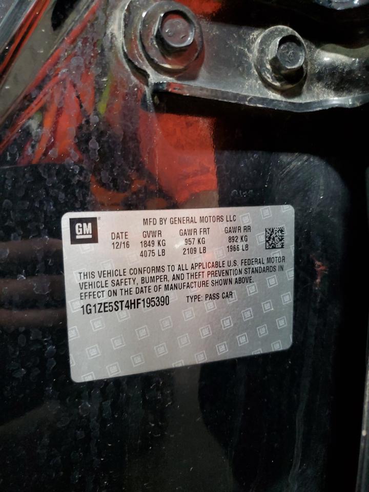 1G1ZE5ST4HF195390 CHEVROLET MALIBU 2017