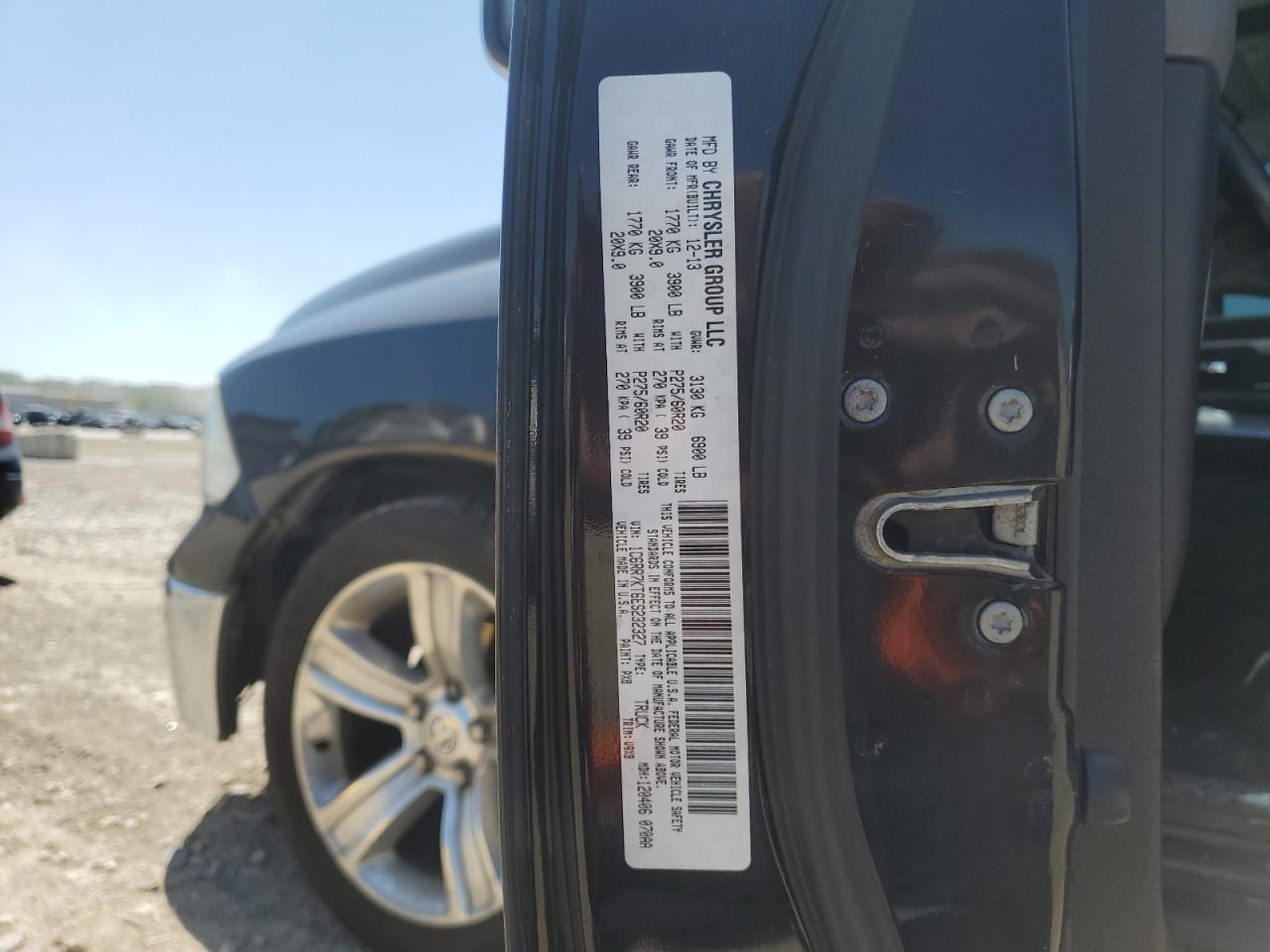 2017 Ram 1500 St VIN: 1C6RR7KT6ES232327 Lot: 60967755