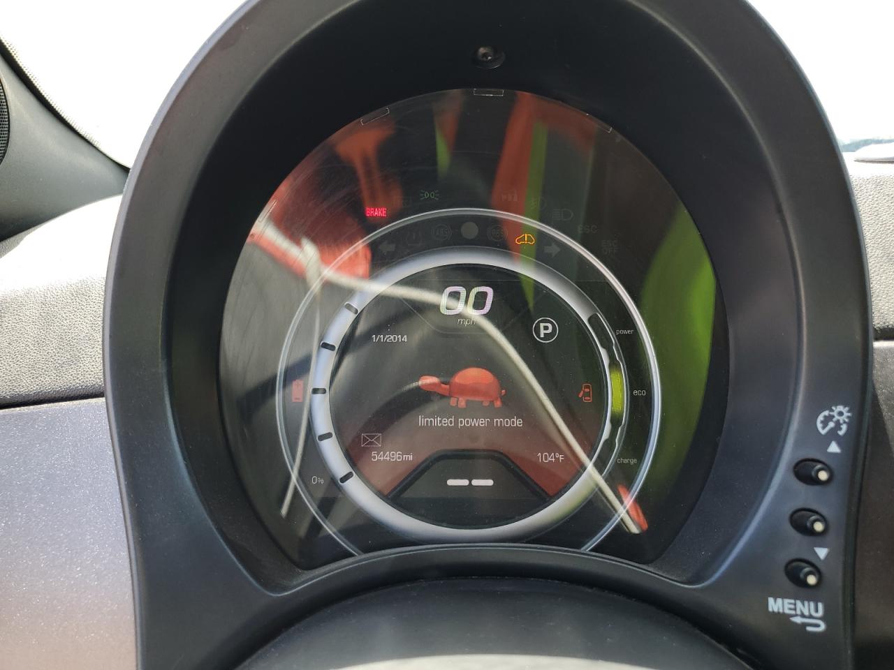 2015 Fiat 500 Electric VIN: 3C3CFFGE0FT598221 Lot: 62610385