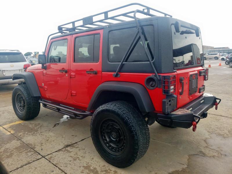 Parquets JEEP WRANGLER 2016 Czerwony