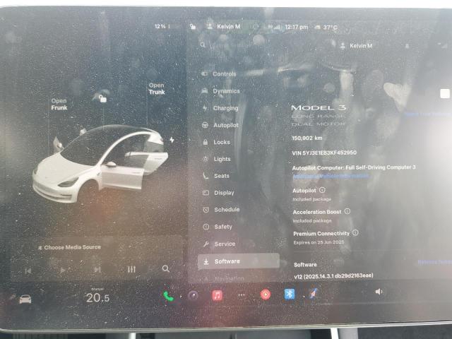 2019 TESLA MODEL 3   