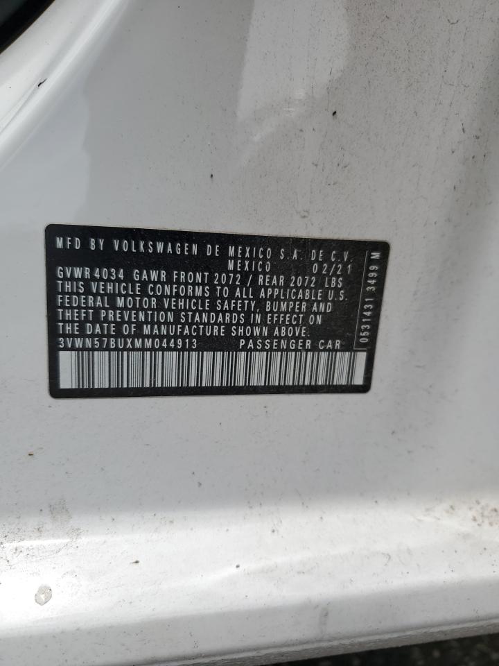 2021 Volkswagen Jetta S VIN: 3VWN57BUXMM044913 Lot: 61236555