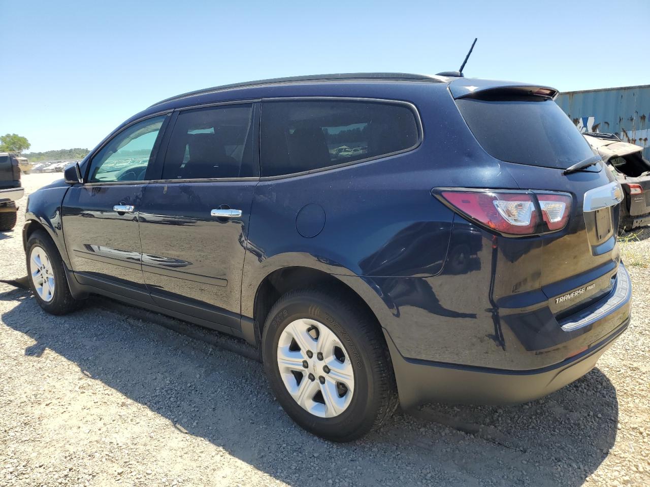 2017 Chevrolet Traverse Ls blue suv gas 1GNKVFED1HJ140872 photo #3