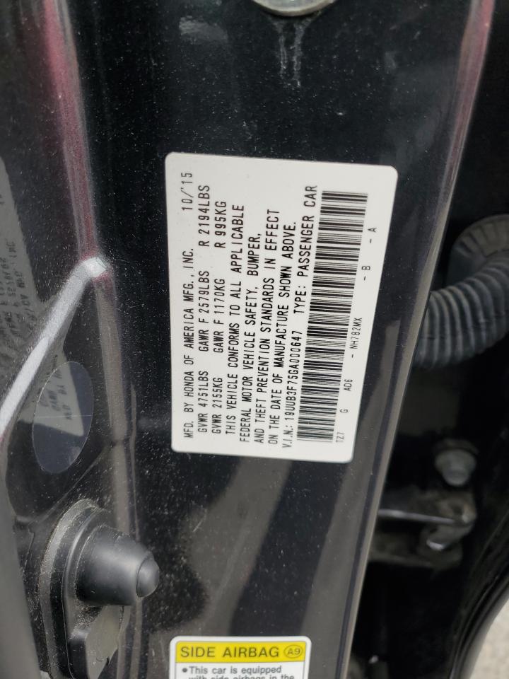 2016 Acura Tlx Advance VIN: 19UUB3F75GA000647 Lot: 62183895