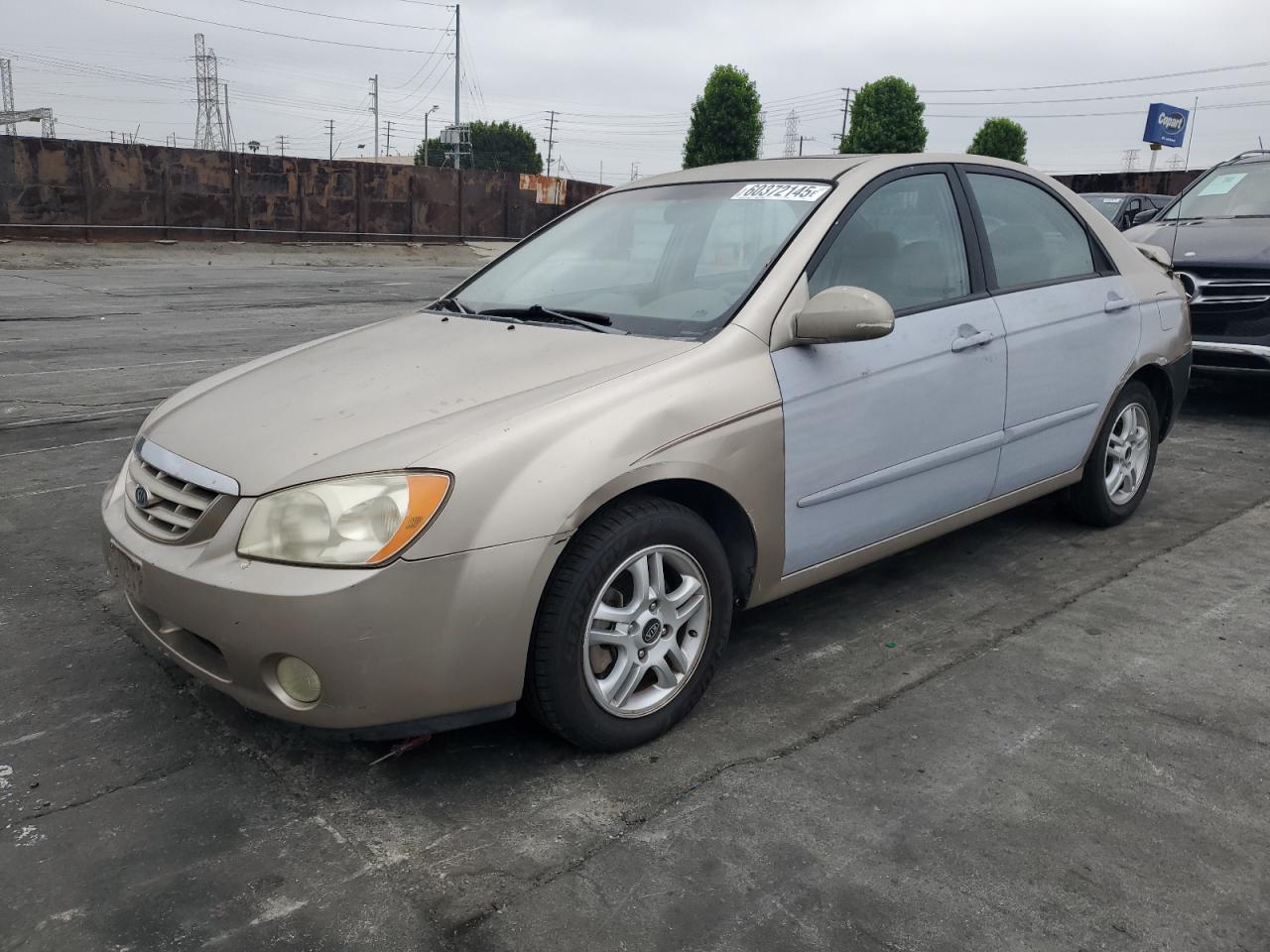 2004 Kia Spectra Lx beige null gas KNAFE122745043479 photo #1