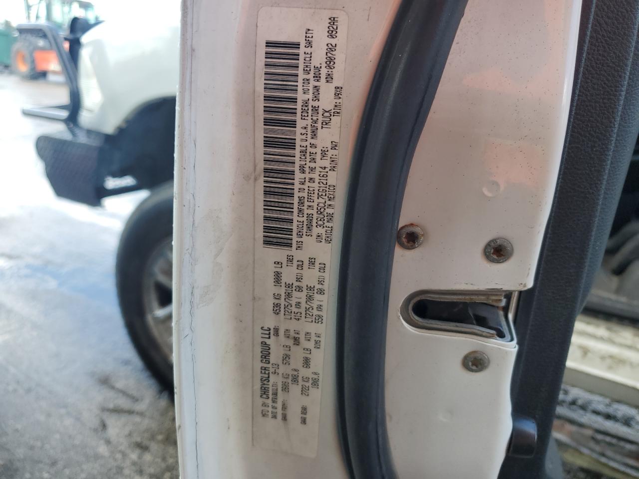 2014 Ram 2500 St VIN: 3C6UR5CL7EG121614 Lot: 62214345