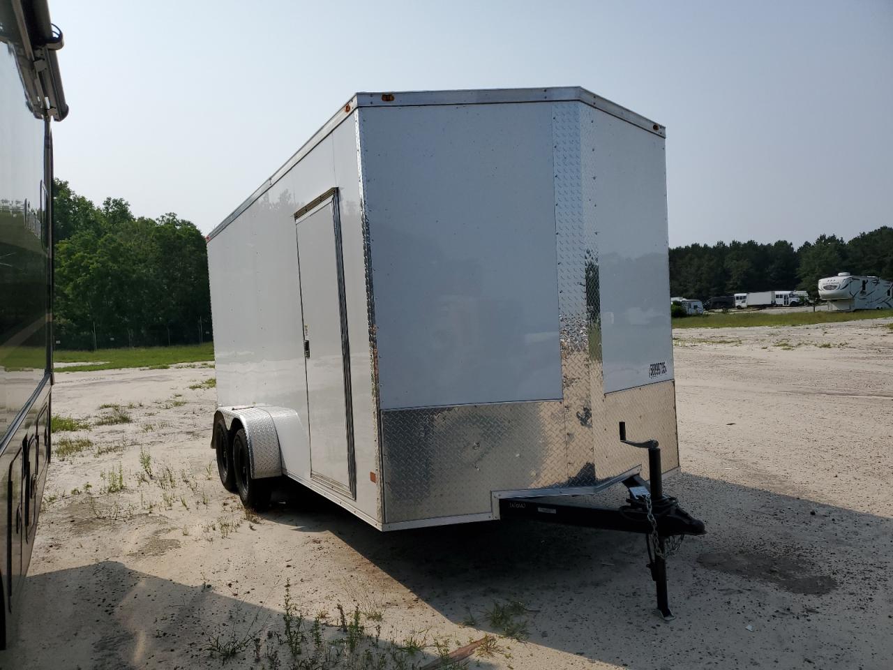2025 All World 7X16 Ta Enclosed Cargo Trailer იყიდება Savannah-ში, GA - Hail