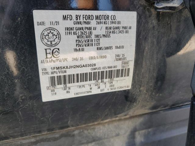 2022 FORD EXPLORER TIMBERLINE  