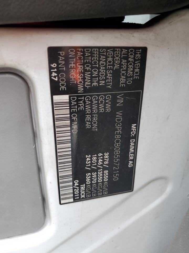 MERCEDES-BENZ SPRINTER 2011 VIN WD3PE8CB0B5572150 zdjęcie 13