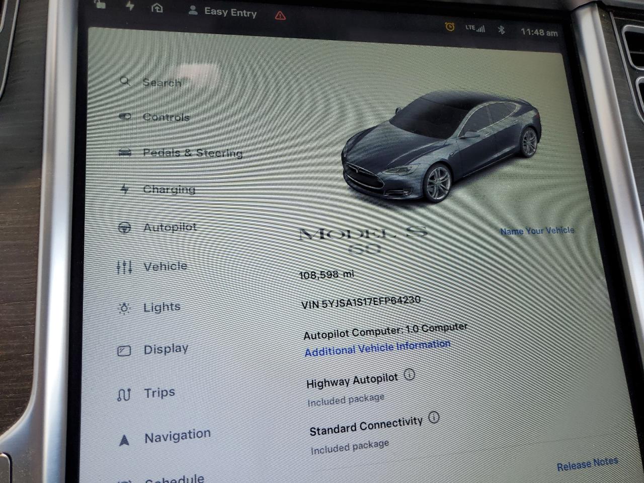 2014 Tesla Model S VIN: 5YJSA1S17EFP64230 Lot: 62584015