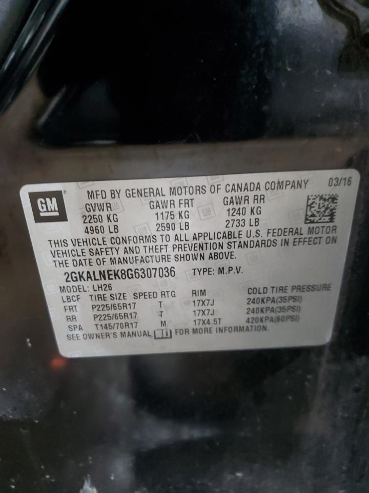 GMC TERRAIN 2016 VIN 2GKALNEK8G6307036 фото 13