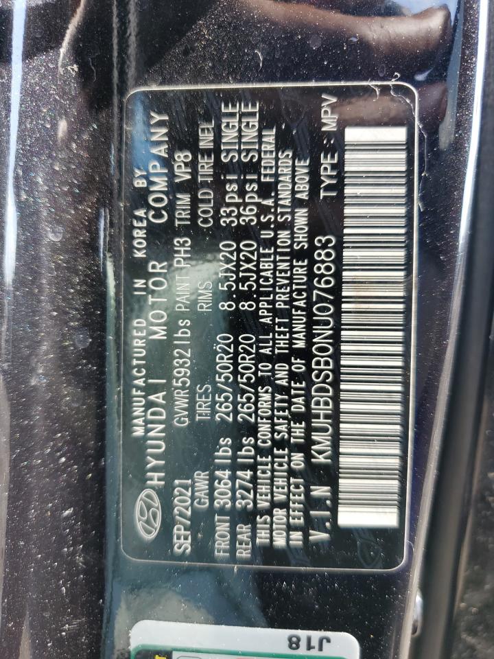 2022 Genesis Gv80 Base VIN: KMUHBDSB0NU076883 Lot: 61379365