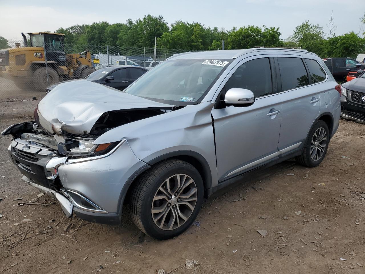 2017 Mitsubishi Outlander Se de vânzare în Chalfont, PA - Front End
