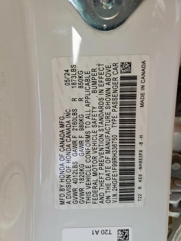 2HGFE1F99RH336750 HONDA CIVIC 2024