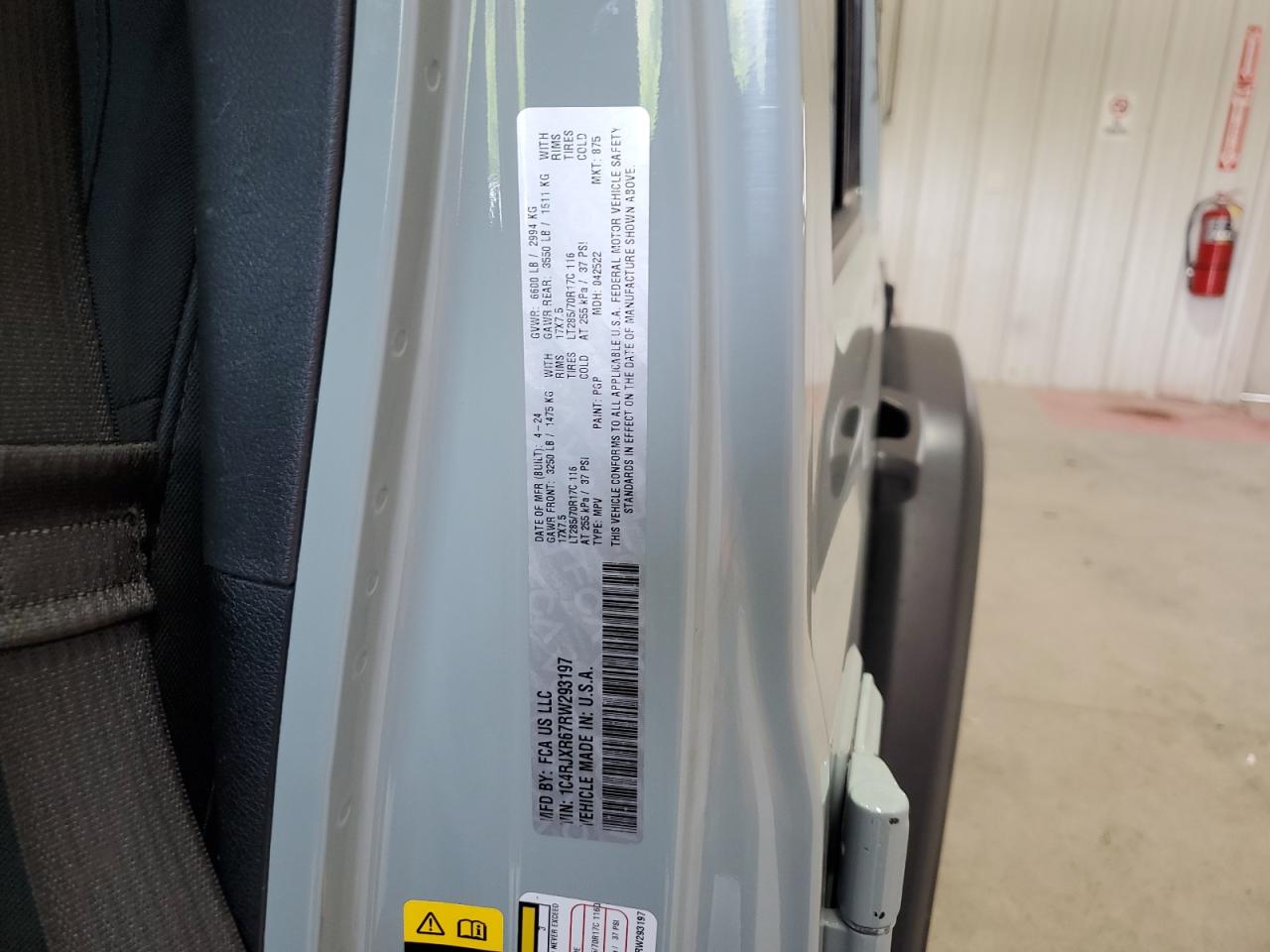 JEEP WRANGLER 2024 VIN 1C4RJXR67RW293197 zdjęcie 13