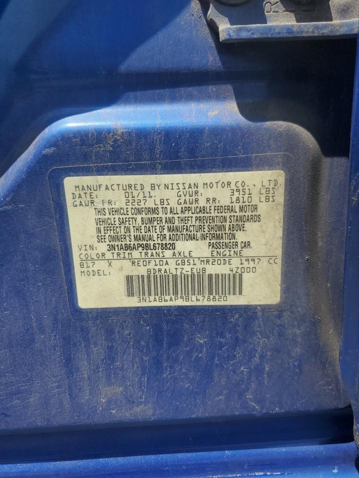 2011 Nissan Sentra 2.0 VIN: 3N1AB6AP9BL678820 Lot: 62993565