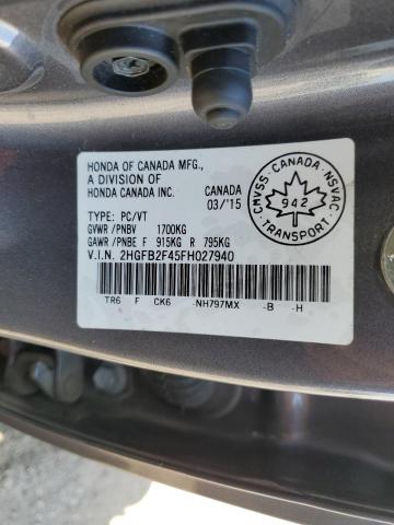 2015 HONDA CIVIC LX  