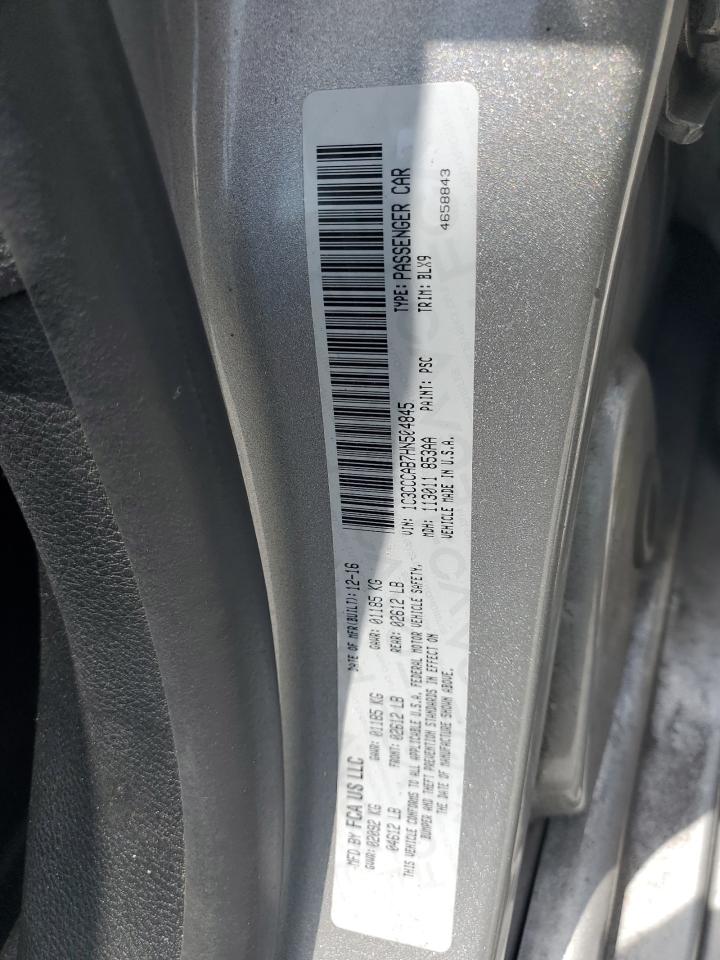 2017 Chrysler 200 Limited VIN: 1C3CCCAB7HN504845 Lot: 60872485