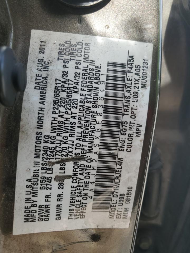 2011 Mitsubishi Endeavor Ls VIN: 4A4JM2ASXBE036491 Lot: 59776455