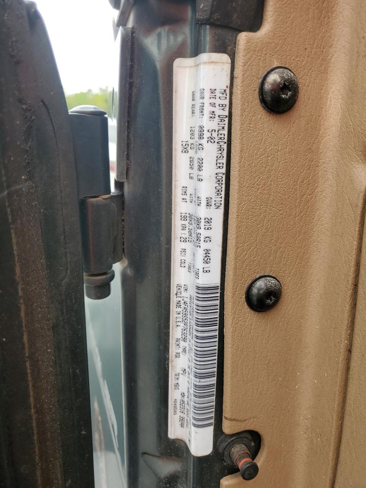 2002 Jeep Wrangler / Tj Sahara VIN: 1J4FA59S52P763290 Lot: 59115665