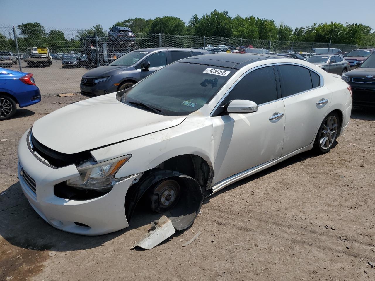 2011 Nissan Maxima S იყიდება Chalfont-ში, PA - Front End