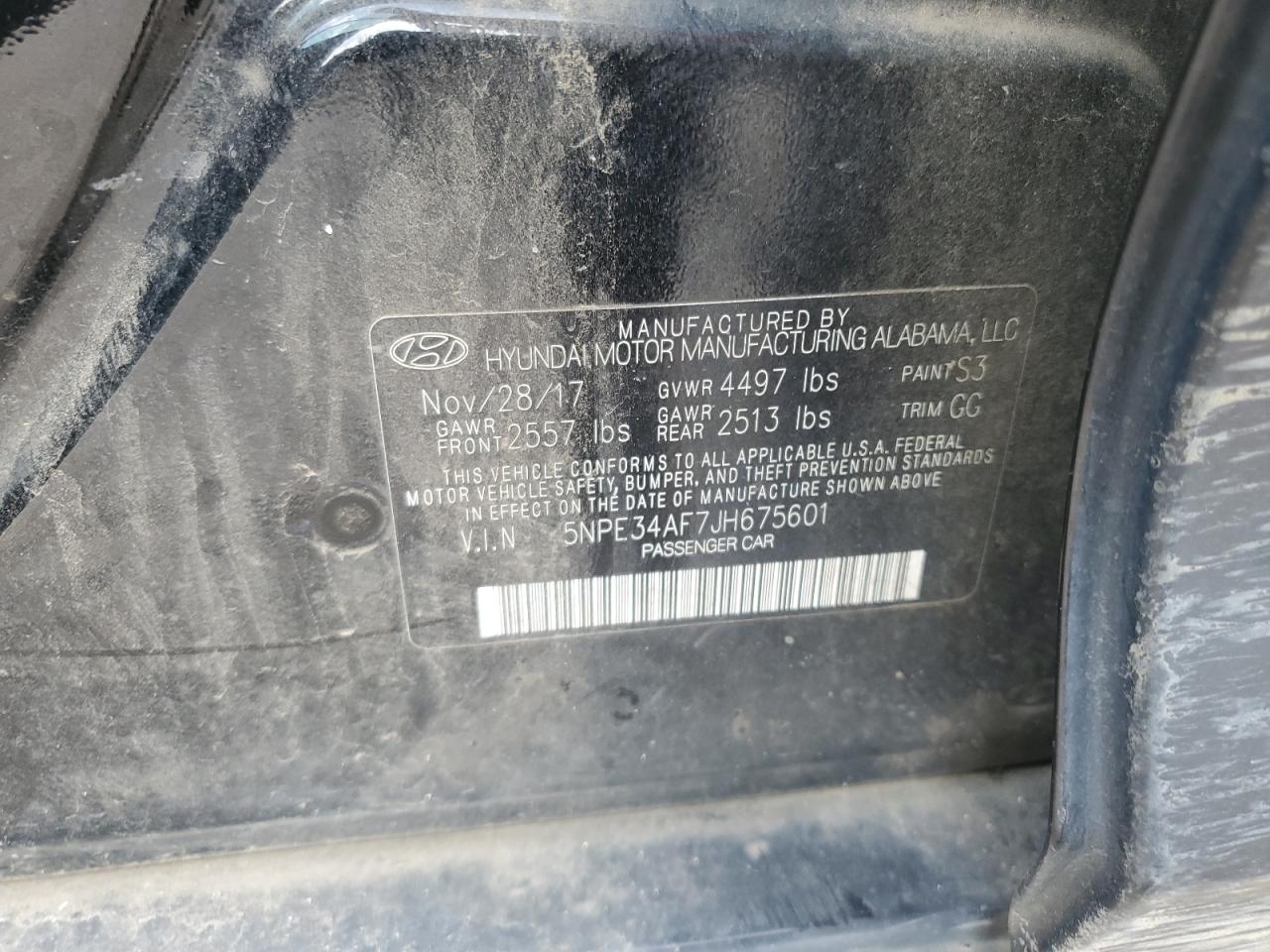 2018 Hyundai Sonata Sport VIN: 5NPE34AF7JH675601 Lot: 62968815