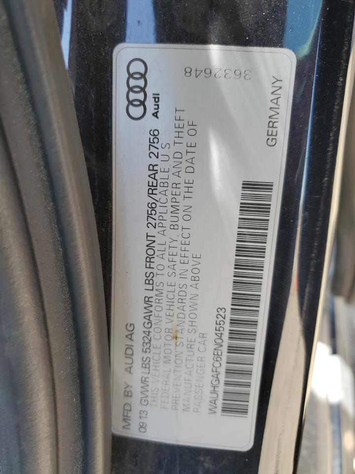 2014 Audi A6 Prestige VIN: WAUHGAFC6EN045523 Lot: 61163325