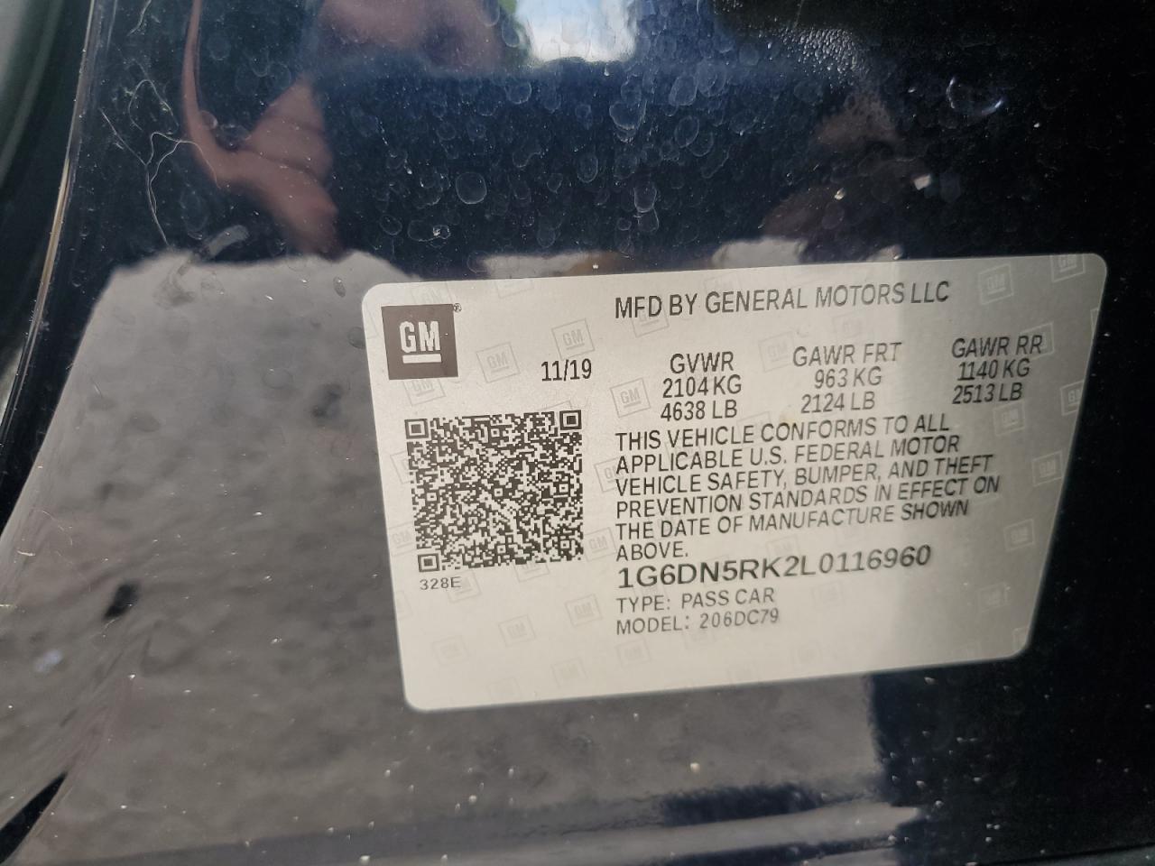 2020 Cadillac Ct5 Premium Luxury VIN: 1G6DN5RK2L0116960 Lot: 60214775