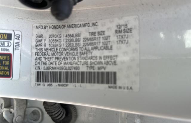 2016 HONDA CR-V EX