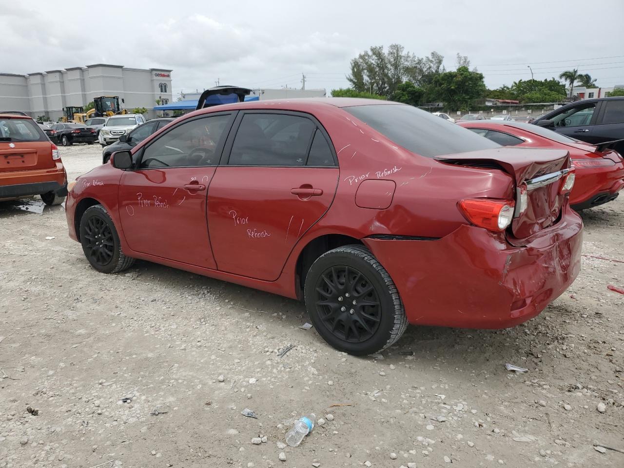 2012 Toyota Corolla Base red null gasoline 5YFBU4EE3CP048563 photo #3