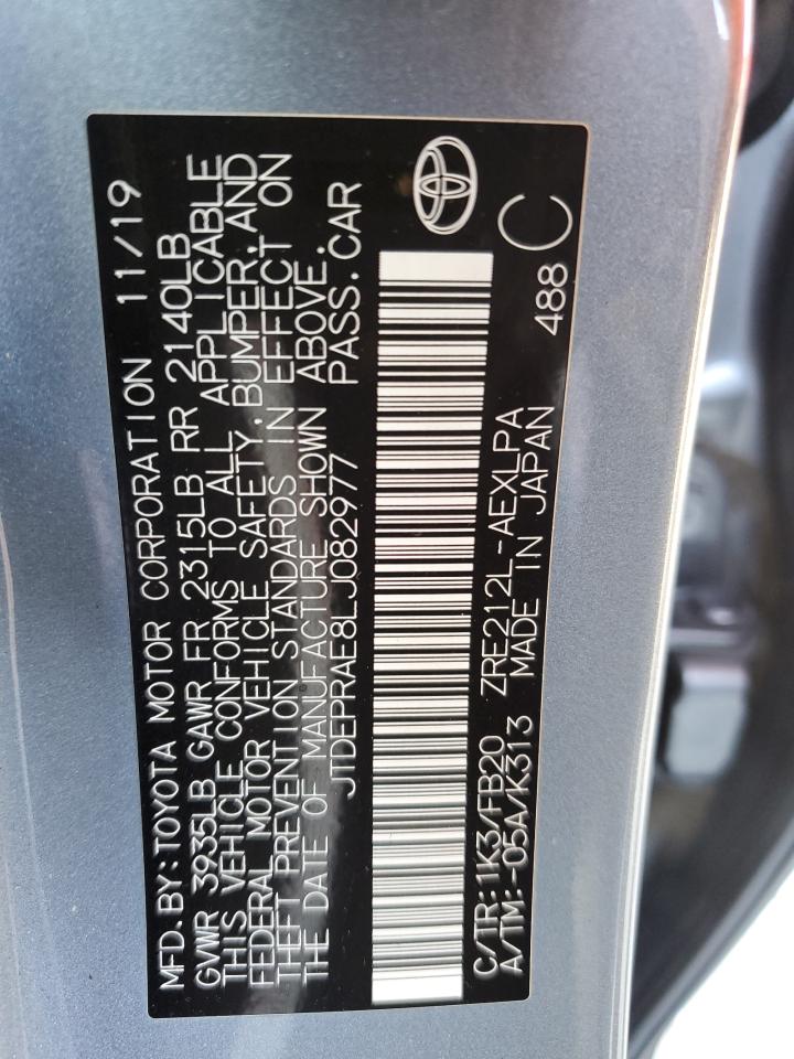 JTDEPRAE8LJ082977 TOYOTA COROLLA 2020