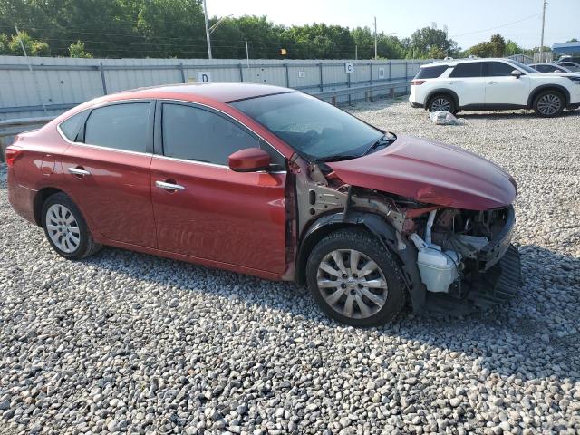  NISSAN SENTRA 2017 Червоний