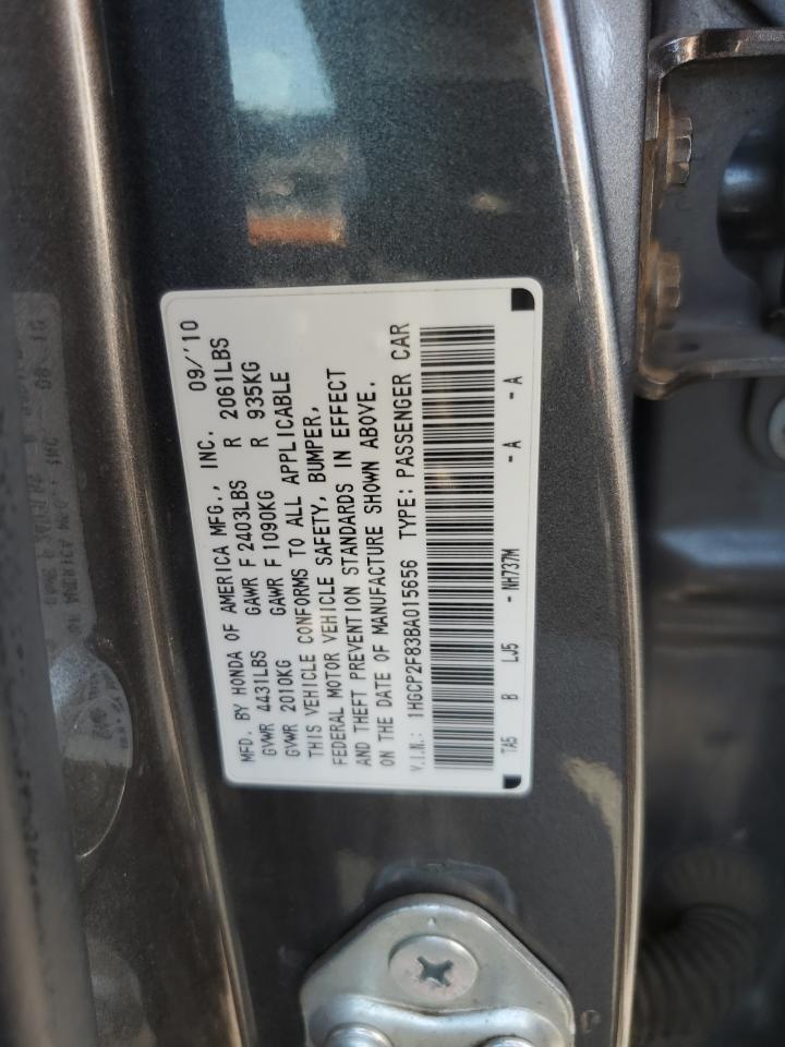 HONDA ACCORD 2011 VIN 1HGCP2F83BA015656 photo 12