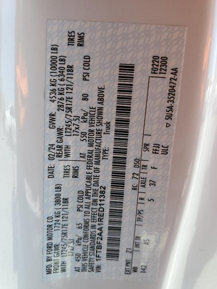 1FTBF2AA1RED11382 FORD F250 2024