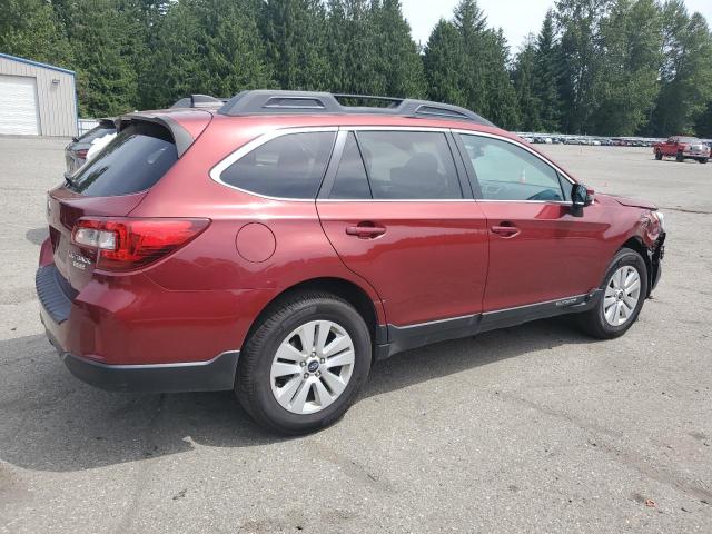  SUBARU OUTBACK 2017 Czerwony