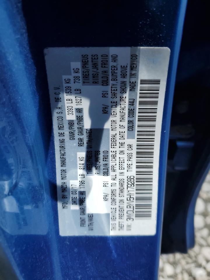 2017 Toyota Yaris Ia VIN: 3MYDLBYV5HY179286 Lot: 60306845